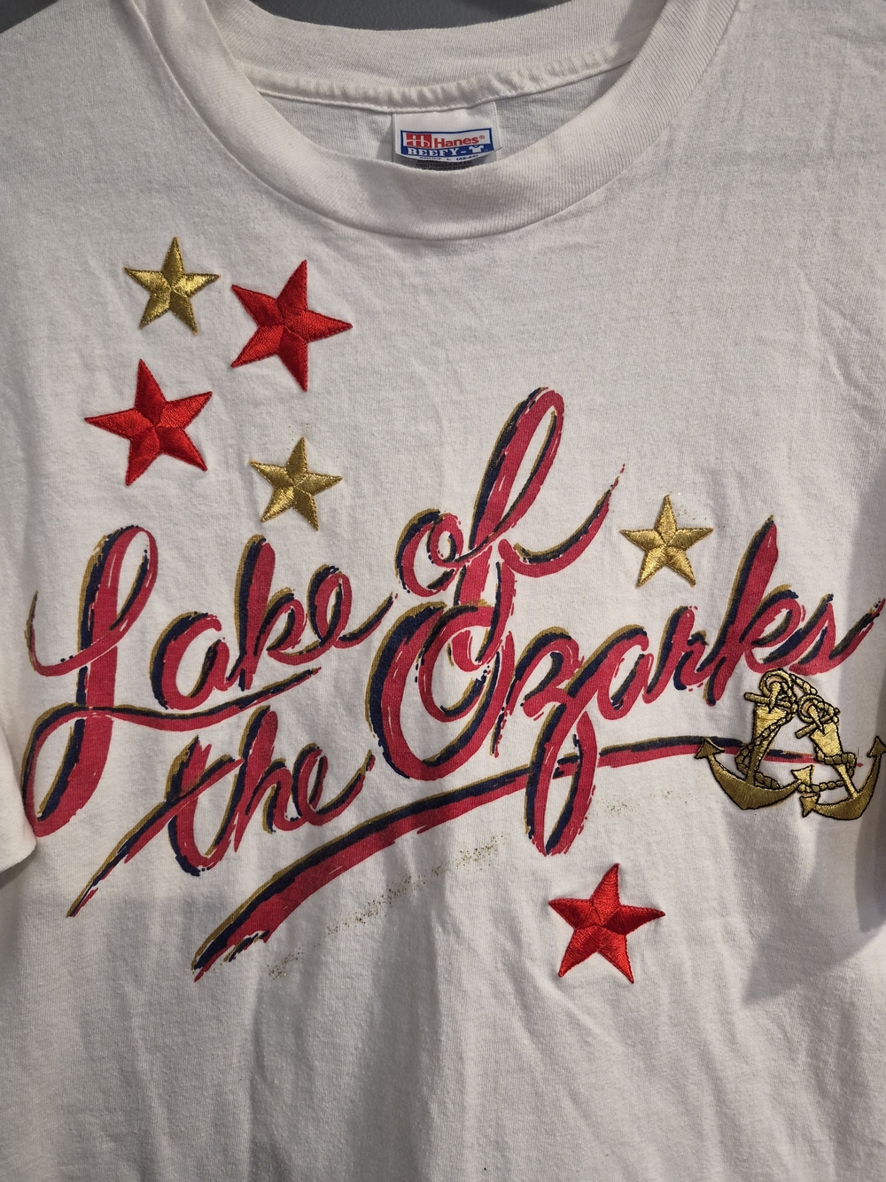 Vintage Lake Of The Ozarks Embroidered Tee